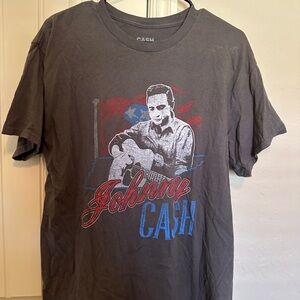 Johnny Cash Graphic T-Shirt - Gray